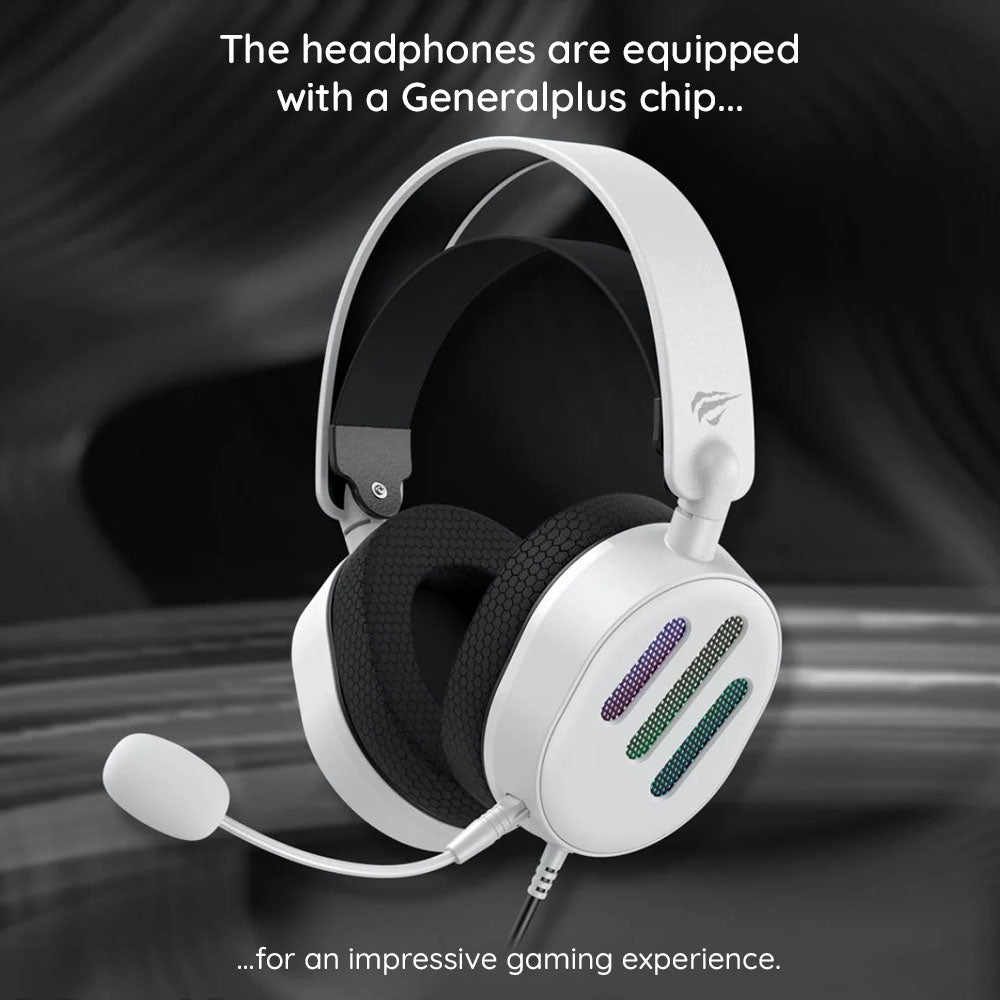 Gaming-Headset USB HAVIT H2038U, RGB, 2m, Schwarz