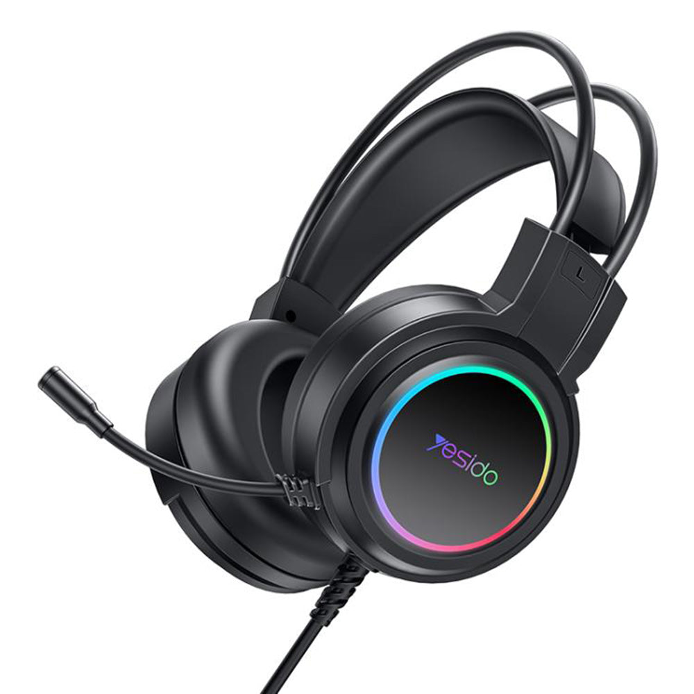 Gaming-Headset USB Yesido EK05, RGB, 1,2m, Schwarz