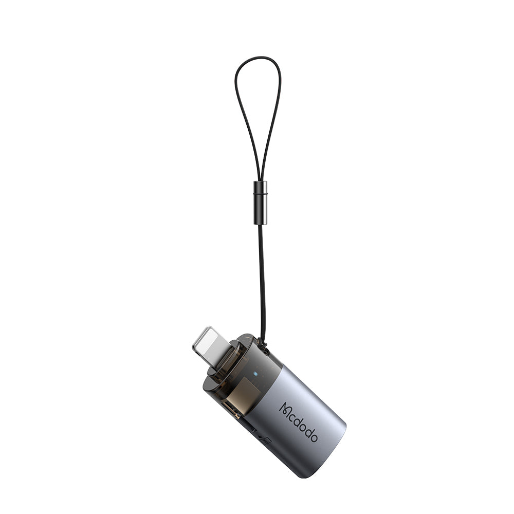 Lightning McDodo OT-7850 Kartenleser, USB-A (OTG) - microSD, Schwarz