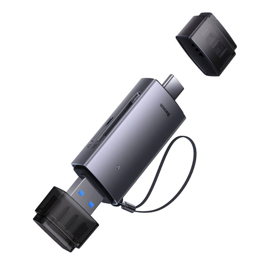 Card Reader USB / USB-C Baseus Lite, SD - microSD, Grey WKQX060113
