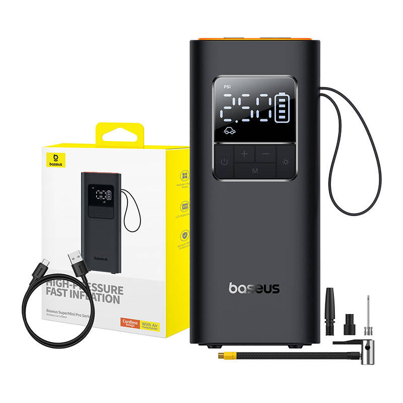 Baseus SuperMini Pro C111 Auto-Luftkompressor | 50W | 4000mAh | Digital