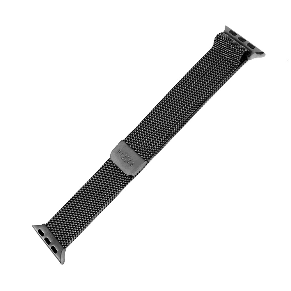 Fixed Mesh Armband für Apple Watch 49mm / 46mm / 45mm / 44mm / 42mm Serie, Schwarz