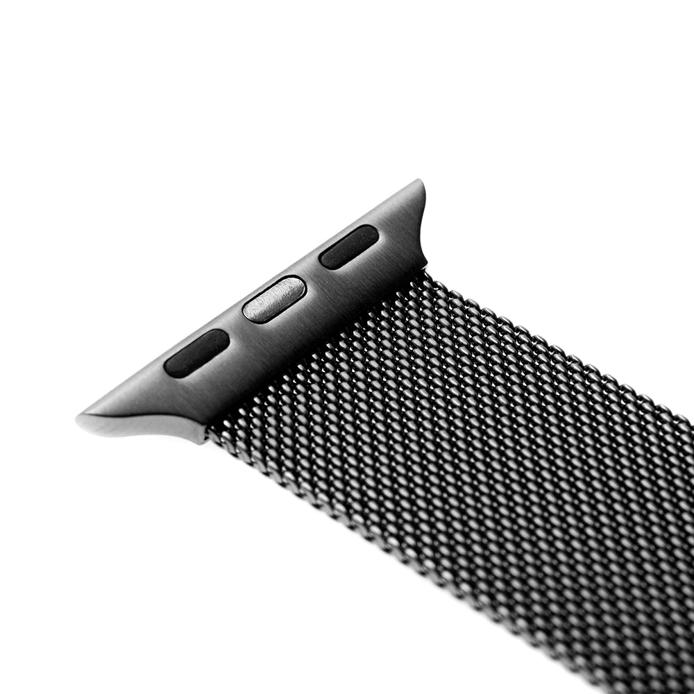 Fixed Mesh Armband für Apple Watch 49mm / 46mm / 45mm / 44mm / 42mm Serie, Schwarz