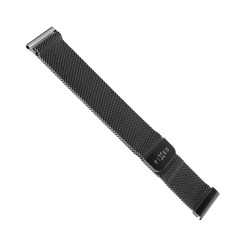 Fixed Mesh Armband für Huawei Watch / Garmin Watch Series, 18mm, Schwarz