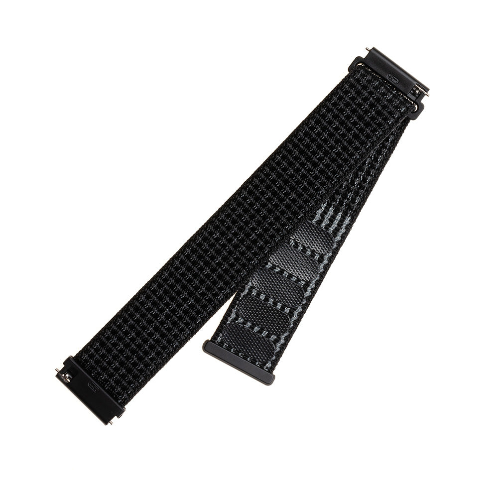 Fixed Nylon Armband für Huawei Watch / Xiaomi Watch Series, 22mm, Mattschwarz