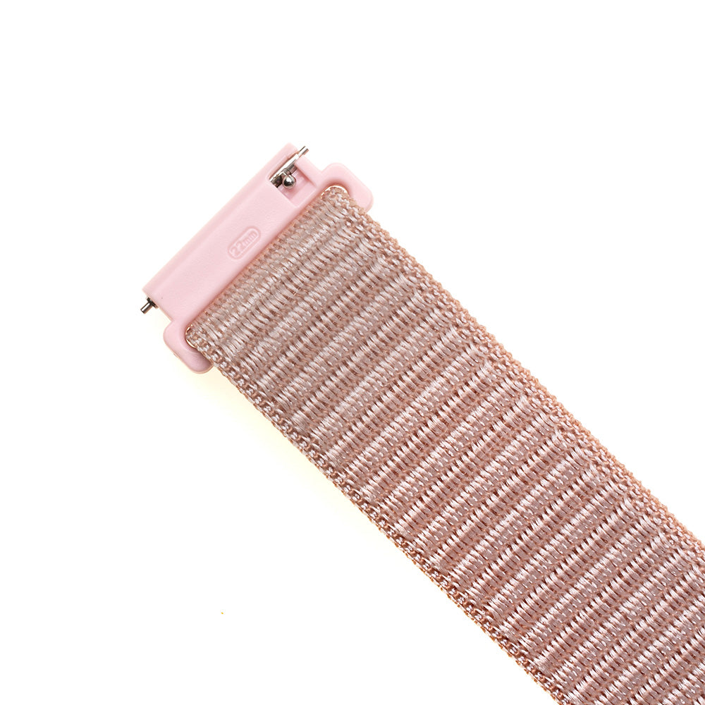 Fixed Nylon Armband für Samsung Galaxy Watch / Huawei Watch Series, 20mm, Roségold
