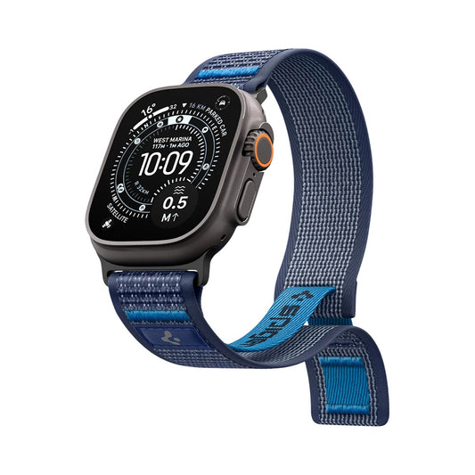 Spigen Athlex Air 2 Armband für Apple Watch 49mm / 46mm / 45mm / 44mm Serie, Marineblau AMP10608