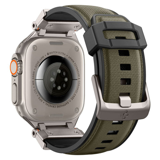 Spigen DuraPro Armor Gurt für Apple Watch 49mm / 46mm / 45mm / 44mm / 42mm Serie, Grün
