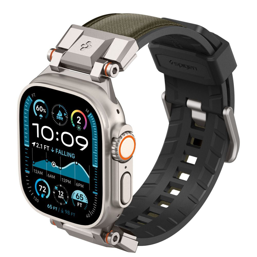 Spigen DuraPro Armor Strap for Apple Watch 49mm / 46mm / 45mm / 44mm / 42mm Series, Green AMP09102