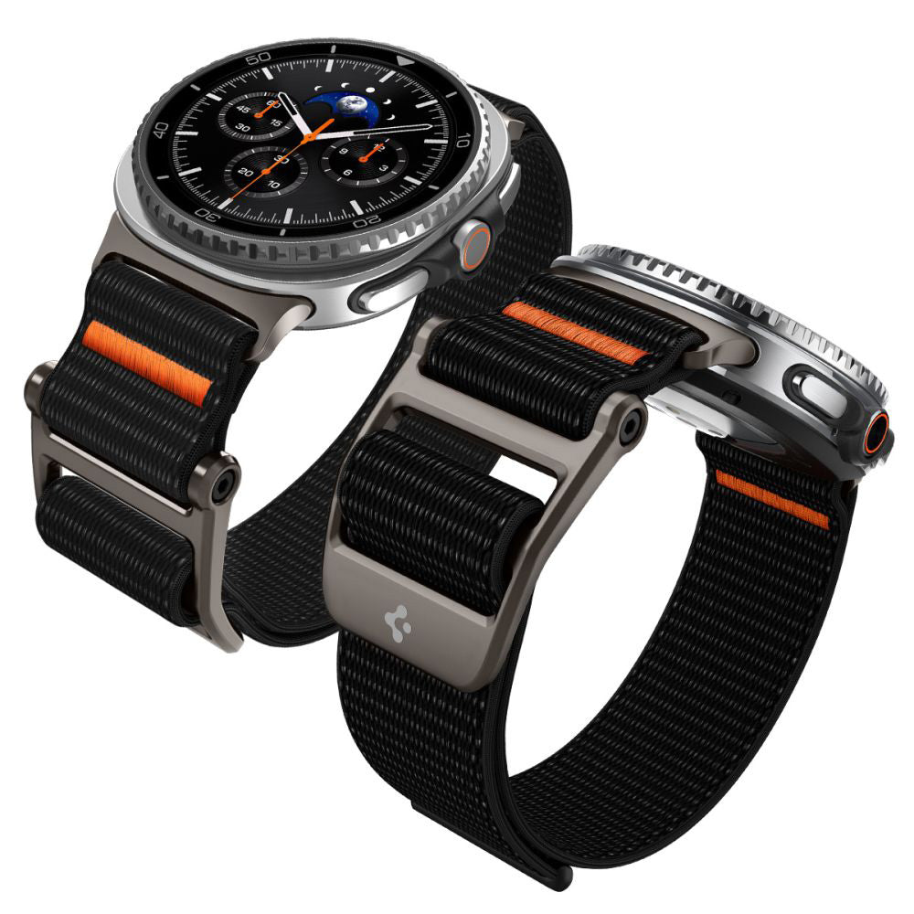 Spigen DuraPro Flex Armband für Samsung Galaxy Watch8 / Watch8 Classic Series, Schwarz AMP10116