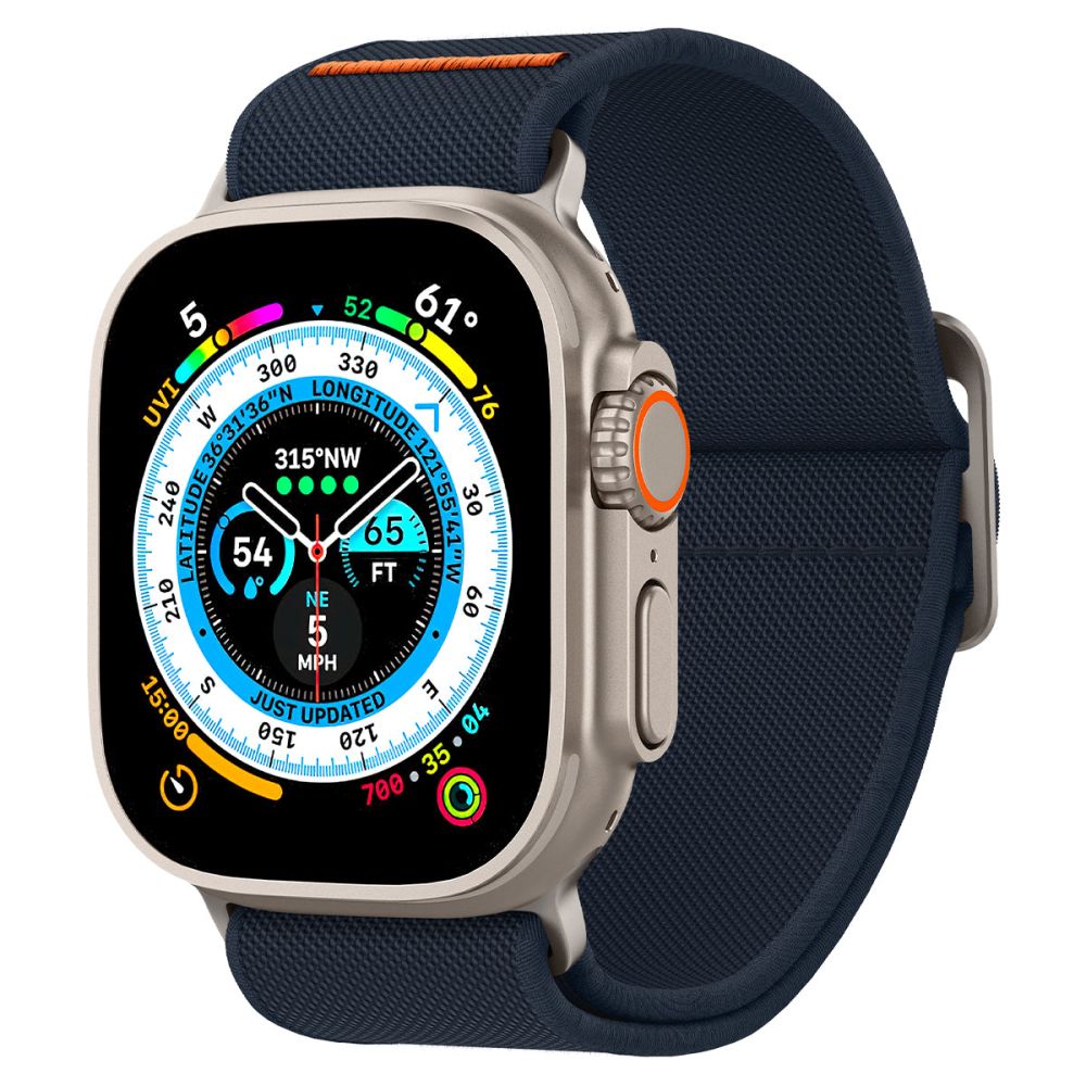 Spigen Fit Lite Ultra Armband für Apple Watch 49mm / 46mm / 45mm / 44mm / 42mm Serie, Marineblau AMP05984