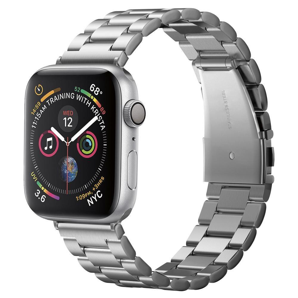 Spigen Modern Fit Armband für Apple Watch 49mm / 46mm / 45mm / 44mm / 42mm Serie, Silber 062MP25404