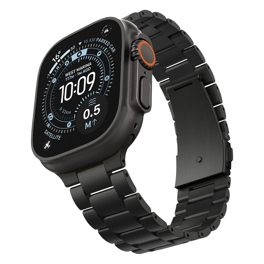 Spigen Modern Fit Armband für Apple Watch 49mm / 46mm / 45mm / 44mm / 42mm Serie, Schwarz AMP11577