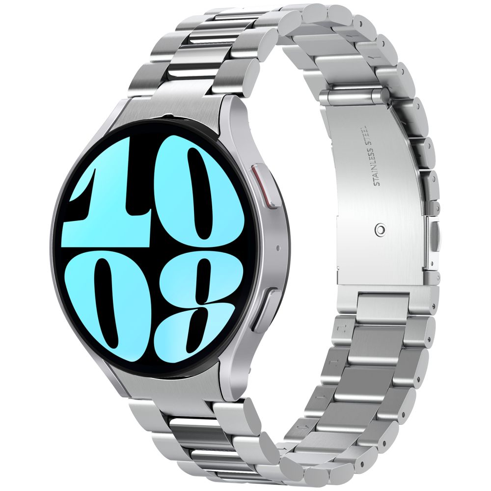 Spigen Modern Fit Armband für Samsung Galaxy Watch6 44mm, Silber AMP06498