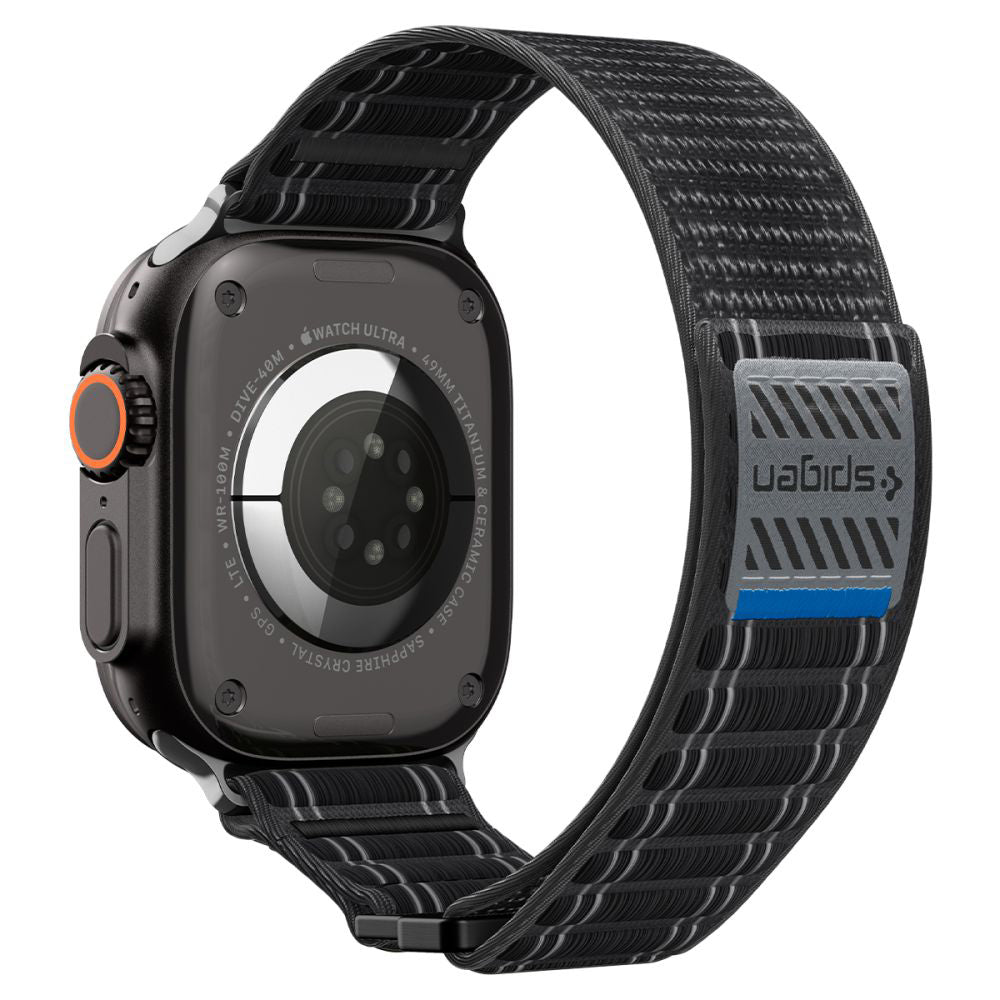 Spigen WBF0 Armband für Apple Watch 49mm / 46mm / 45mm / 44mm Serie, Schwarz AMP10141