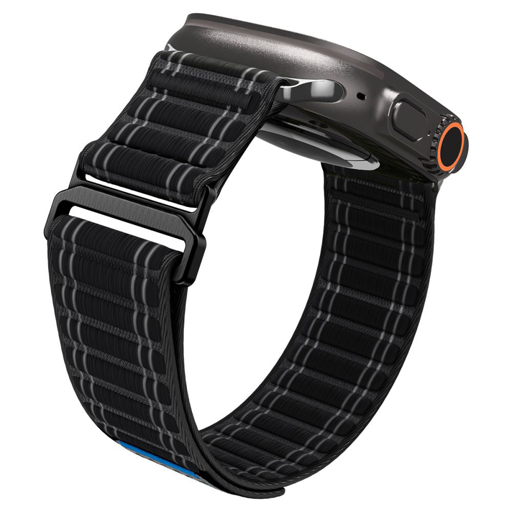 Spigen WBF0 Armband für Apple Watch 49mm / 46mm / 45mm / 44mm Serie, Schwarz AMP10141
