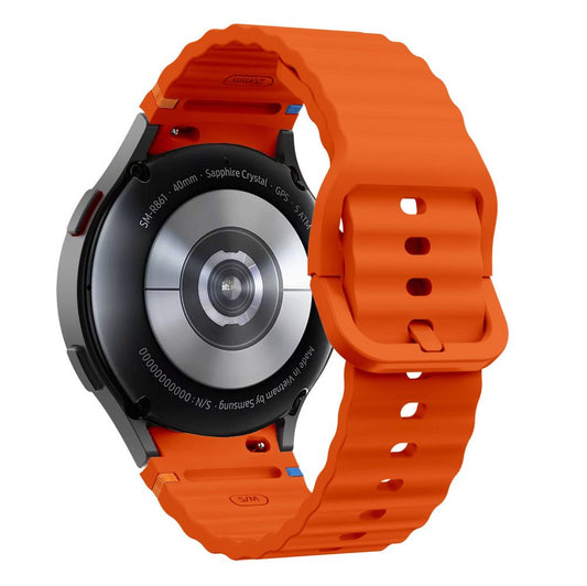 Tech-Protect Silikon-Sportarmband für Samsung Galaxy Watch7 / Watch FE / Watch6 / Watch5 / Watch4 Serie, Orange