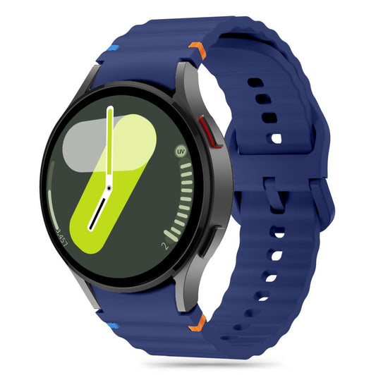 Tech-Protect Silikon-Sportarmband für Samsung Galaxy Watch7 / Watch FE / Watch6 / Watch5 / Watch4 Serie, Marineblau