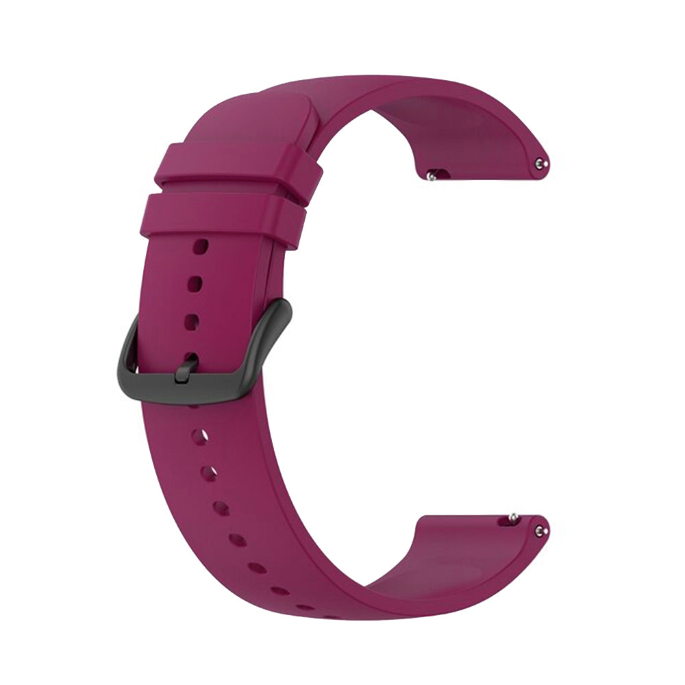 Techsuit W001 Armband für Samsung Galaxy Watch / Huawei Watch Series, 22mm, Rot.