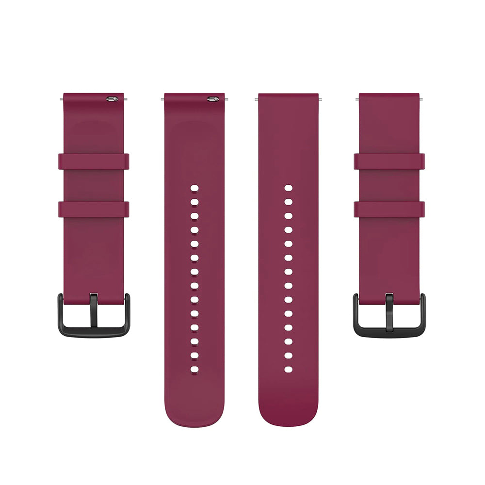 Techsuit W001 Armband für Samsung Galaxy Watch / Huawei Watch Series, 22mm, Rot.