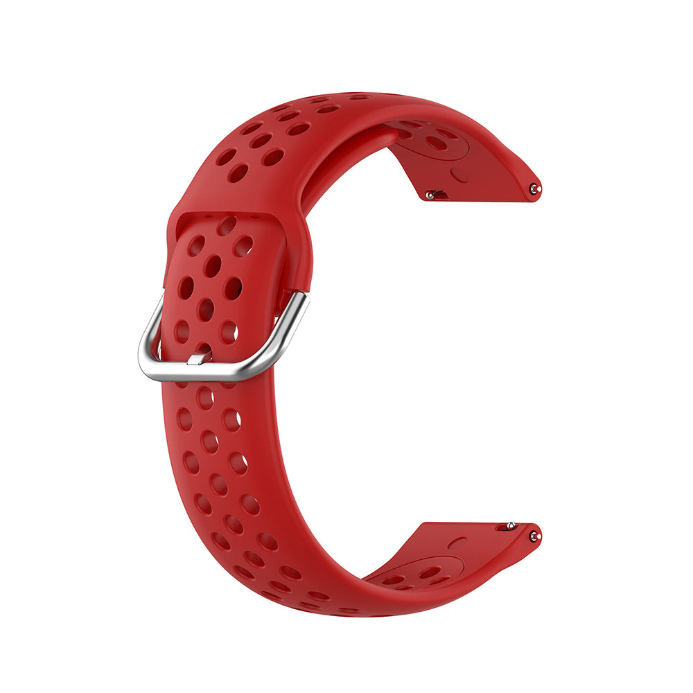 Techsuit W004 Armband für Samsung Galaxy Watch / Huawei Watch Series, 22mm, Rot.