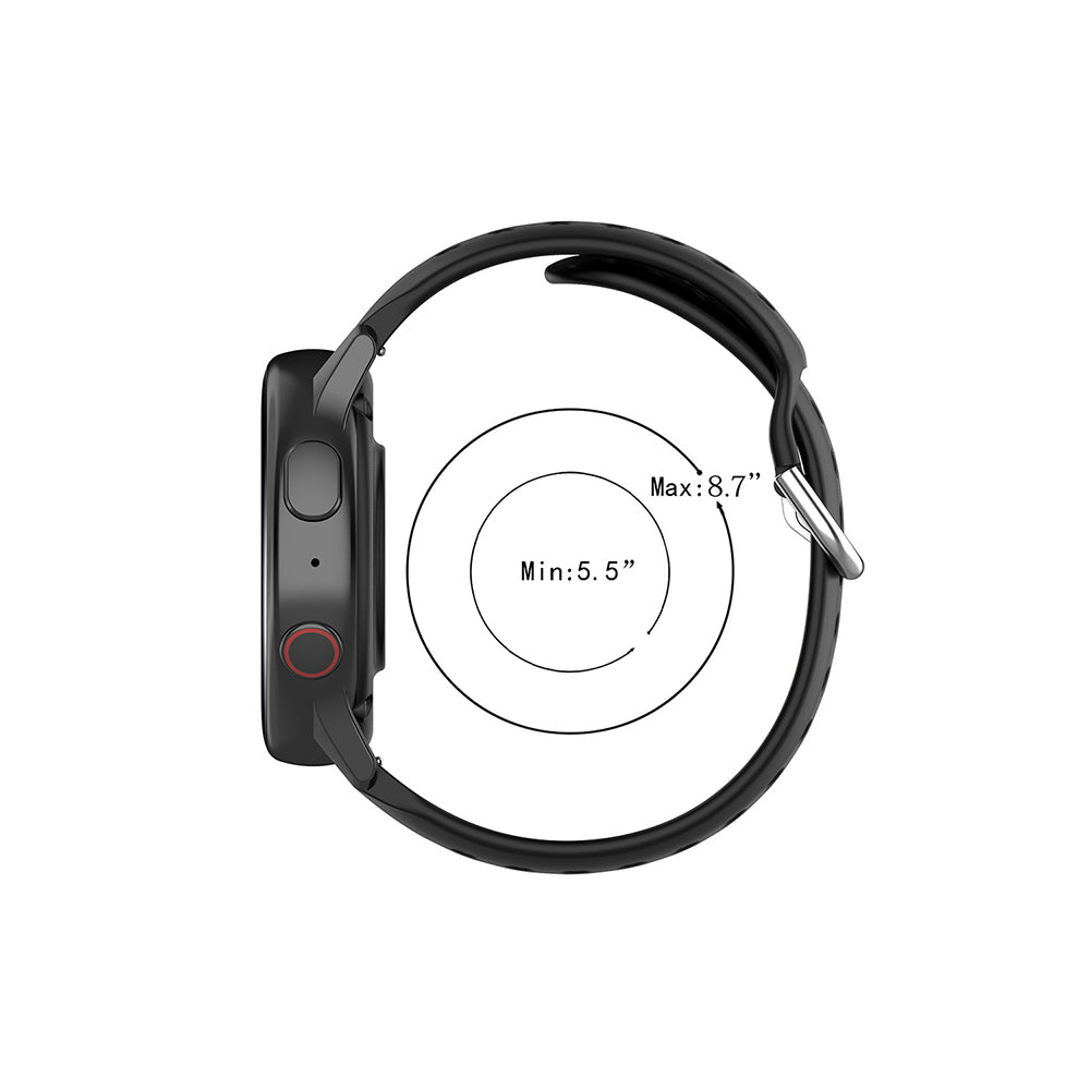 Techsuit W004 Armband für Samsung Galaxy Watch / Huawei Watch Series, 22mm, Rot.
