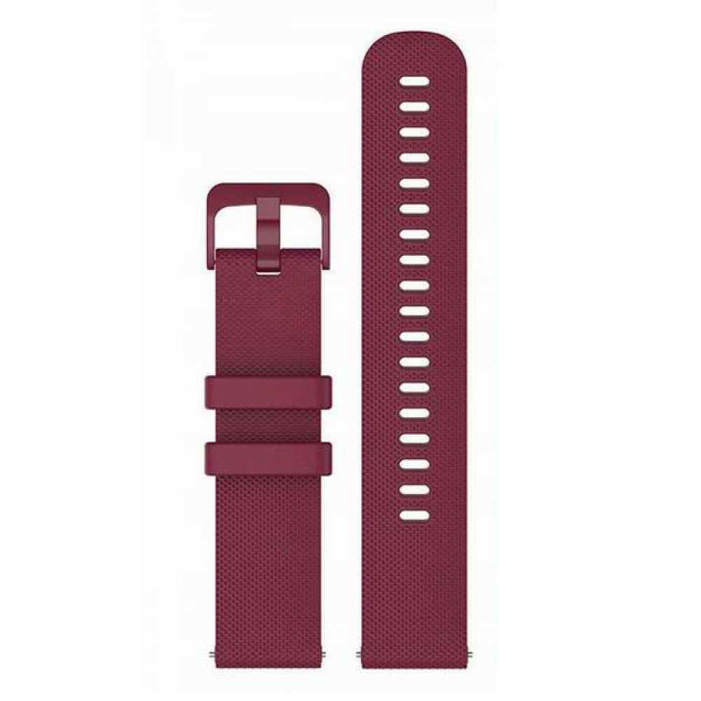 Techsuit W006 Armband für Samsung Galaxy Watch / Huawei Watch Series, 20mm, Kirschrot