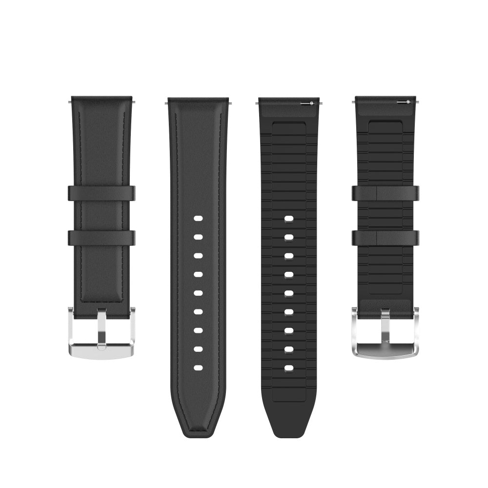 Techsuit W007 Armband für Samsung Galaxy Watch / Huawei Watch Series, 20mm, Schwarz