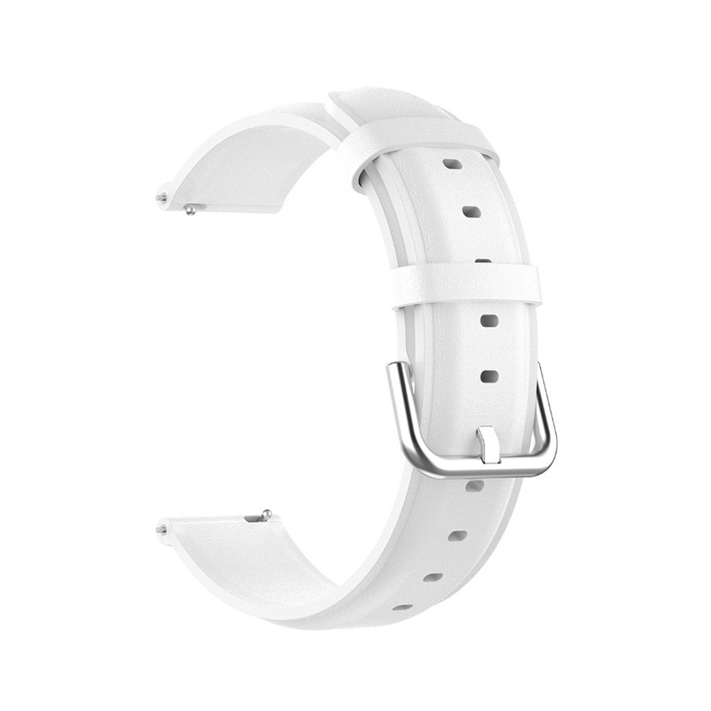 Techsuit W007PU Armband für Samsung Galaxy Watch / Huawei Watch Series, 20mm, Weiß