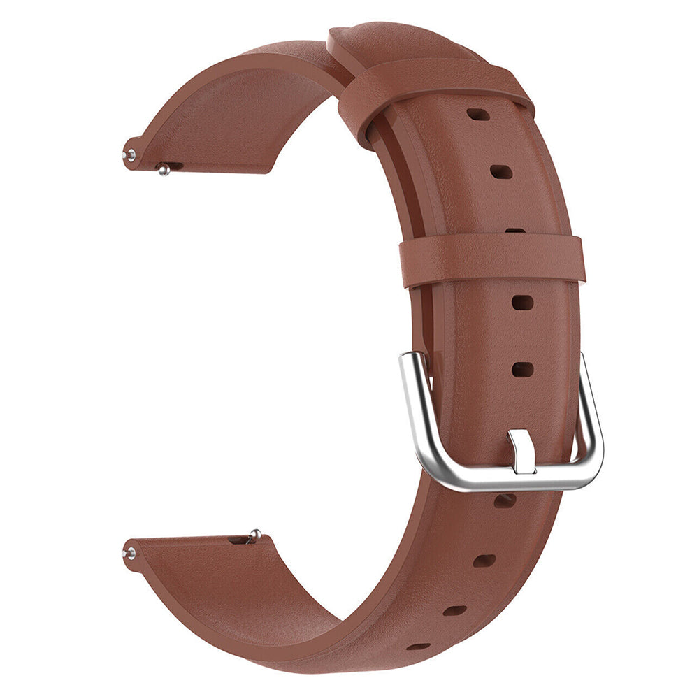 Techsuit W007PU Armband für Samsung Galaxy Watch / Huawei Watch Series, Braun