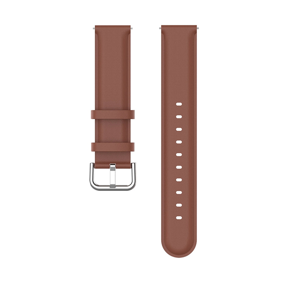 Techsuit W007PU Armband für Samsung Galaxy Watch / Huawei Watch Series, Braun
