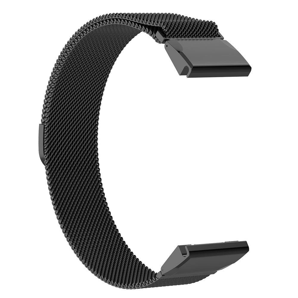 Techsuit W009 Armband für Garmin Instinct / Approach / Fenix Watch Series, 20mm, Schwarz
