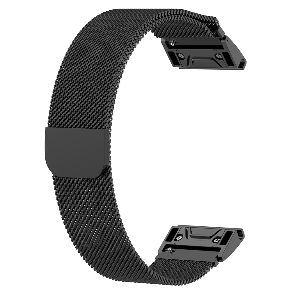 Techsuit W009 Armband für Garmin Instinct / Approach / Fenix Watch Series, 20mm, Schwarz