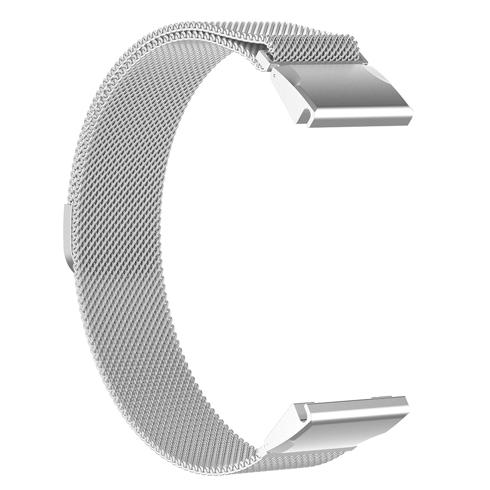 Techsuit W009 Armband für Garmin Watch Fenix Serie, 26mm, Silber