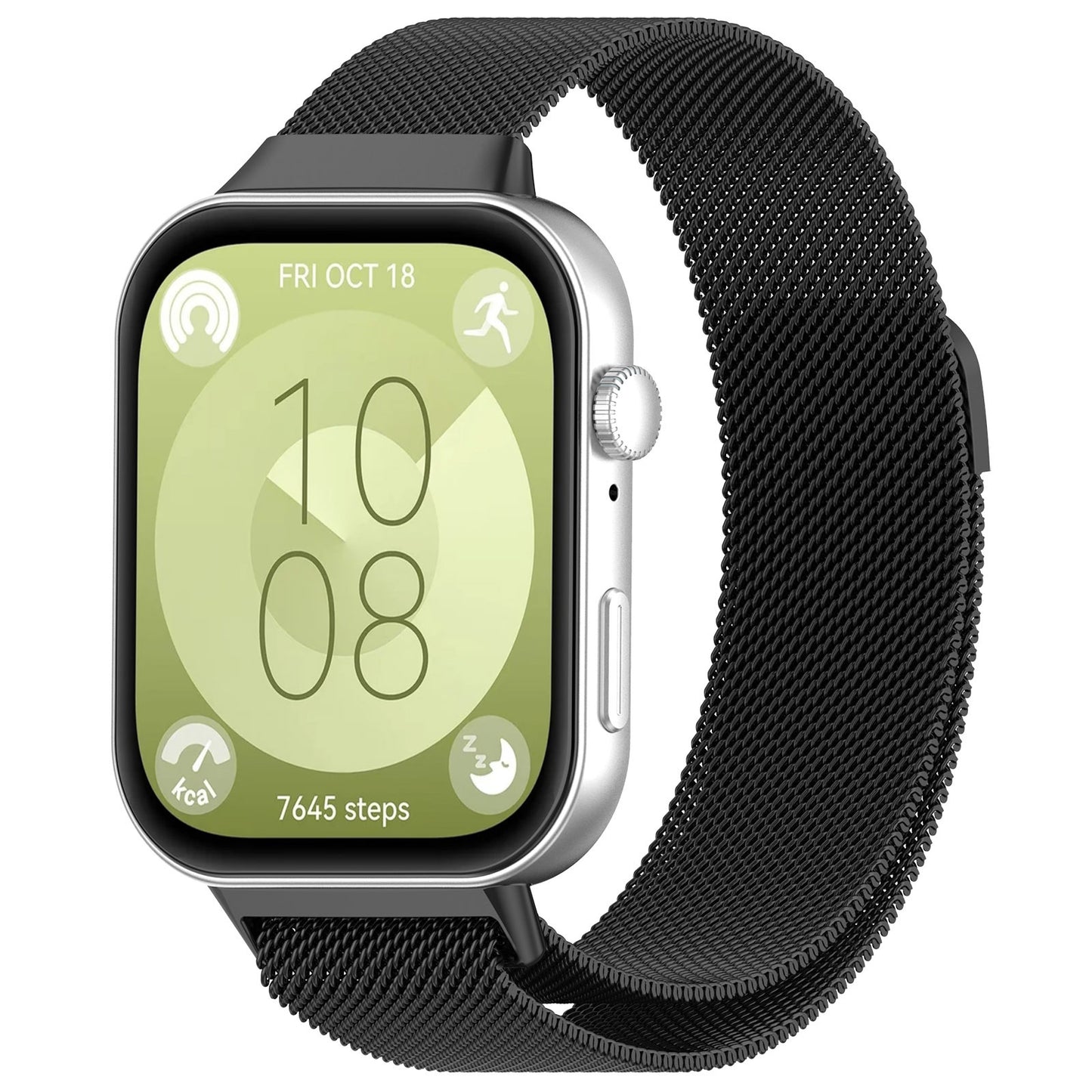 Techsuit W009 Armband für Huawei Watch Fit 4 Pro / Fit 4 / Fit 3, Schwarz
