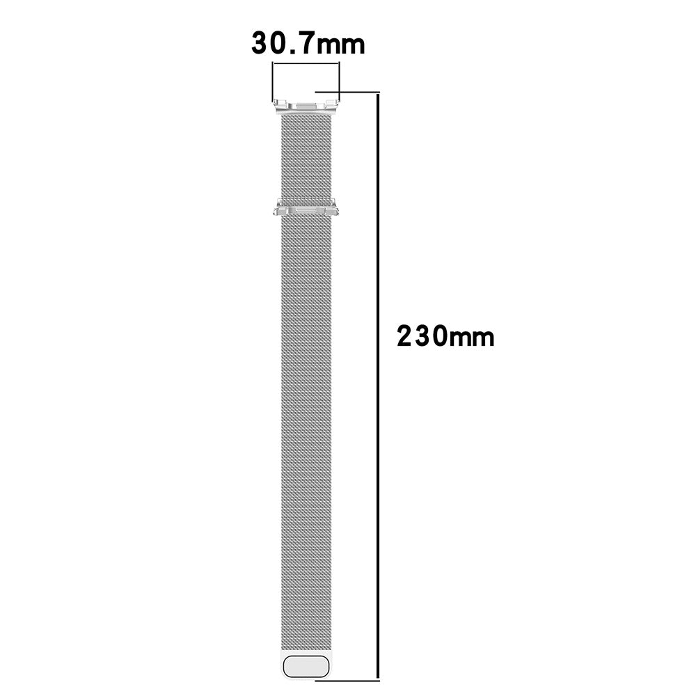 Techsuit W009 Armband für Samsung Galaxy Watch8 / Watch8 Classic Series, Silber