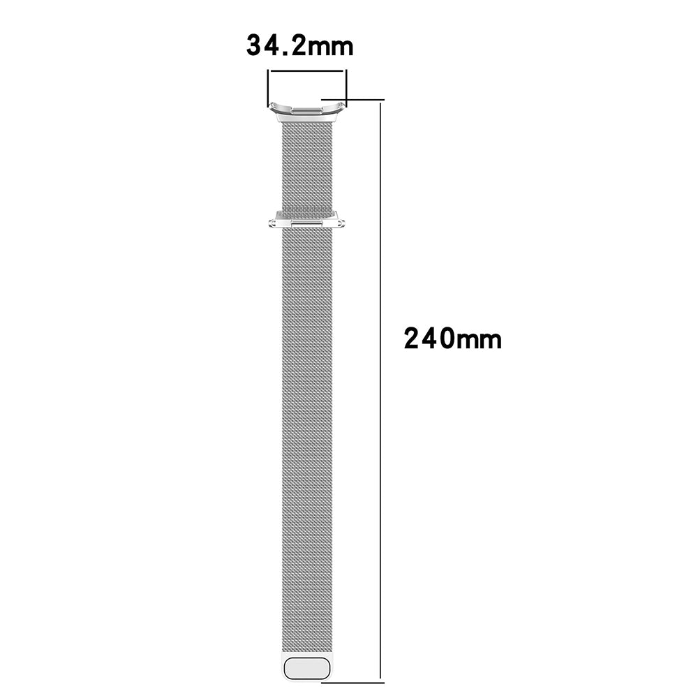 Techsuit W009 Armband für Samsung Galaxy Watch Ultra, Silber