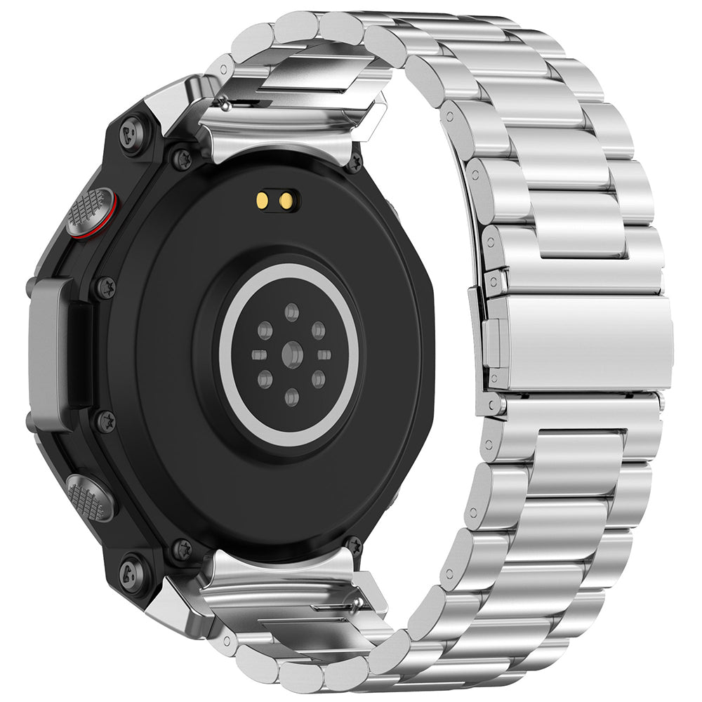 Techsuit W010 Armband für Amazfit T-Rex 3, Silberfarben