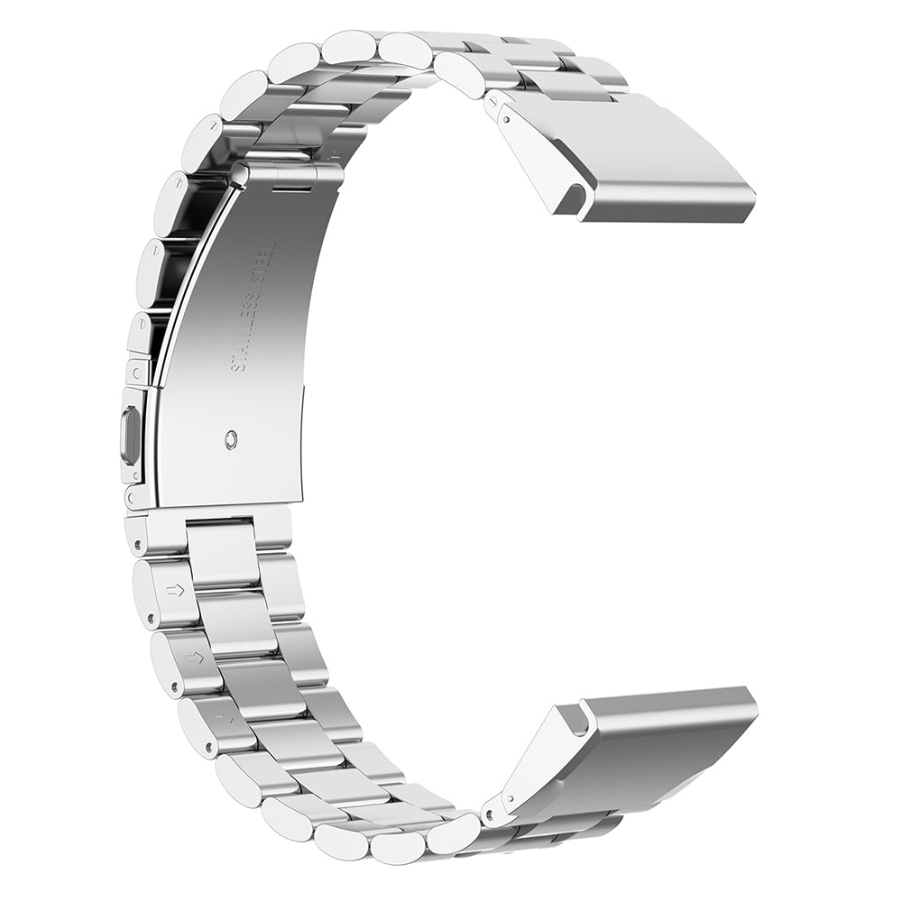 Techsuit W010 Armband für Garmin Watch Fenix / Forerunner Serie, 22mm, Silber