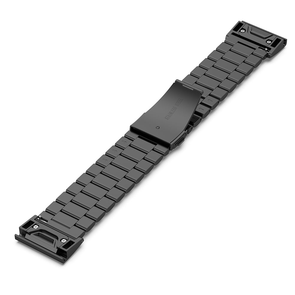 Techsuit W010 Armband für Garmin Watch Fenix / Forerunner Serie, 22mm, Schwarz