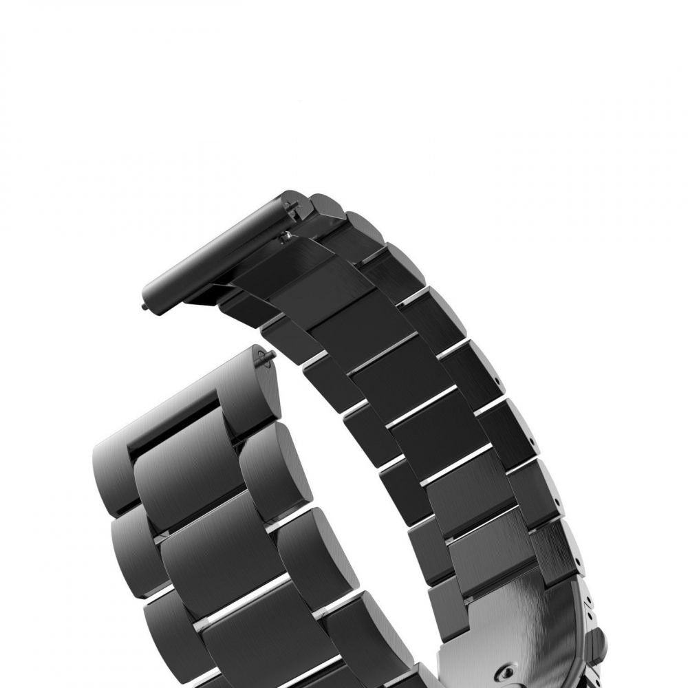 Techsuit W010 Armband für Huawei Watch / Garmin Watch Series, 18mm, Schwarz