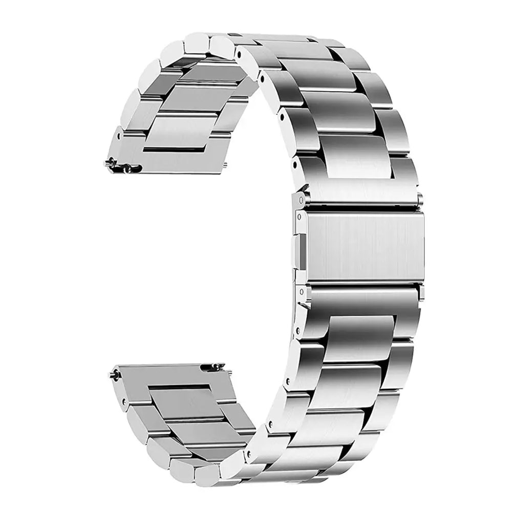 Techsuit W010 Armband für Samsung Galaxy Watch / Huawei Watch Series, 20mm, Silber