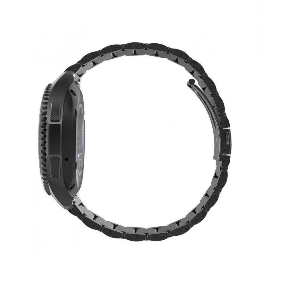 Techsuit W010 Armband für Samsung Galaxy Watch / Huawei Watch Series, 20mm, Schwarz