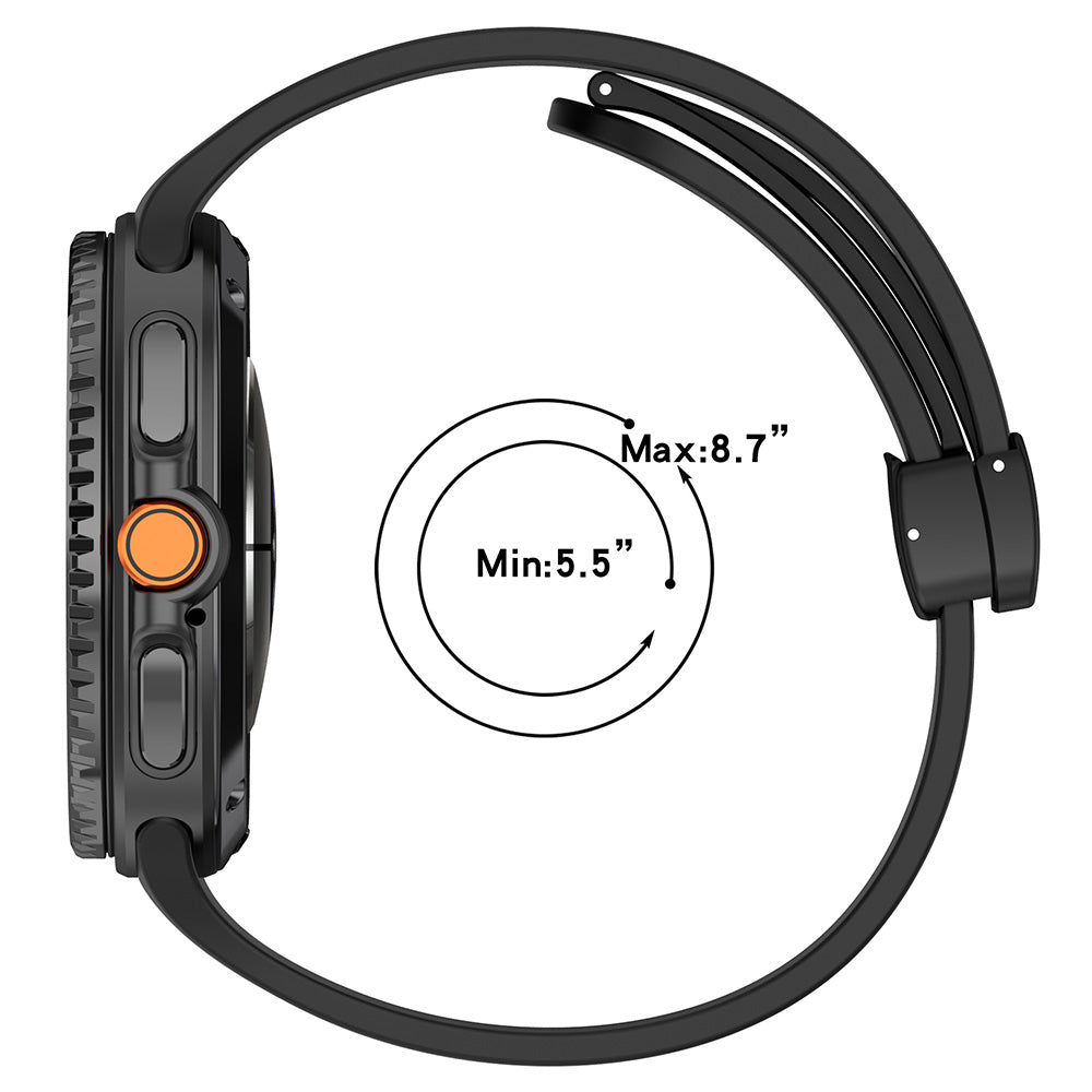 Techsuit W011 Armband für Samsung Galaxy Watch8 / Watch8 Classic Serie, Orange