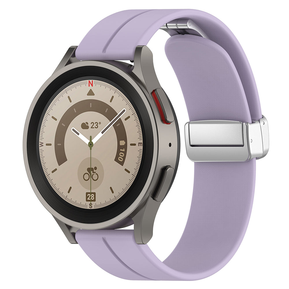 Techsuit W011 Armband für Samsung Galaxy Watch / Huawei Watch Series, 20mm, Lila