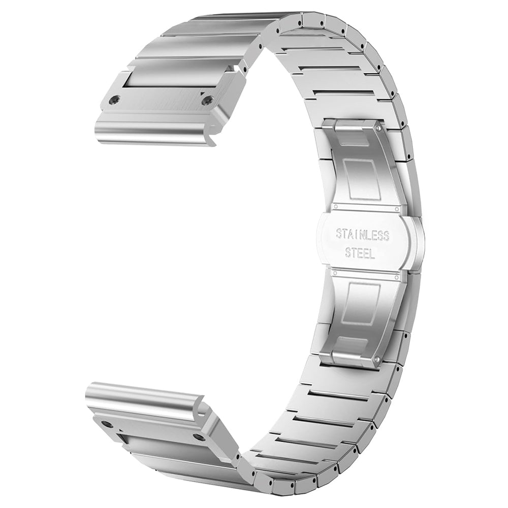 Techsuit W012 Armband für Garmin Watch Fenix / Forerunner Series, 22mm, Silberfarben