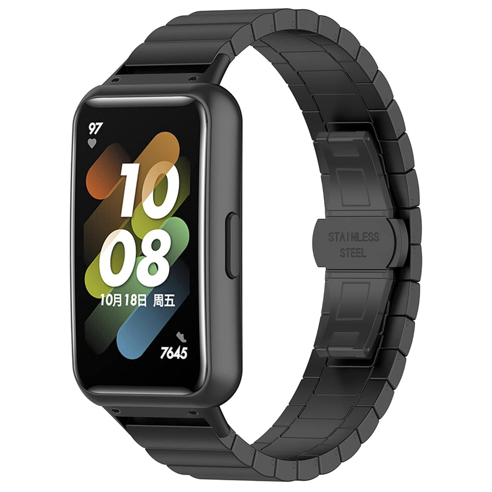 Techsuit W012 Armband für Garmin Watch Fenix / Forerunner Serie, 22mm, Schwarz