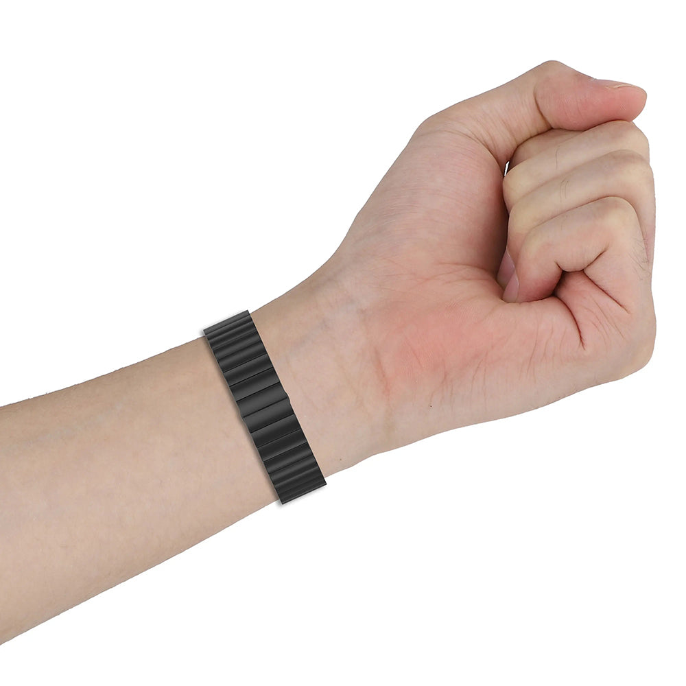 Techsuit W012 Armband für Samsung Galaxy Watch / Huawei Watch Series, 20mm, Schwarz