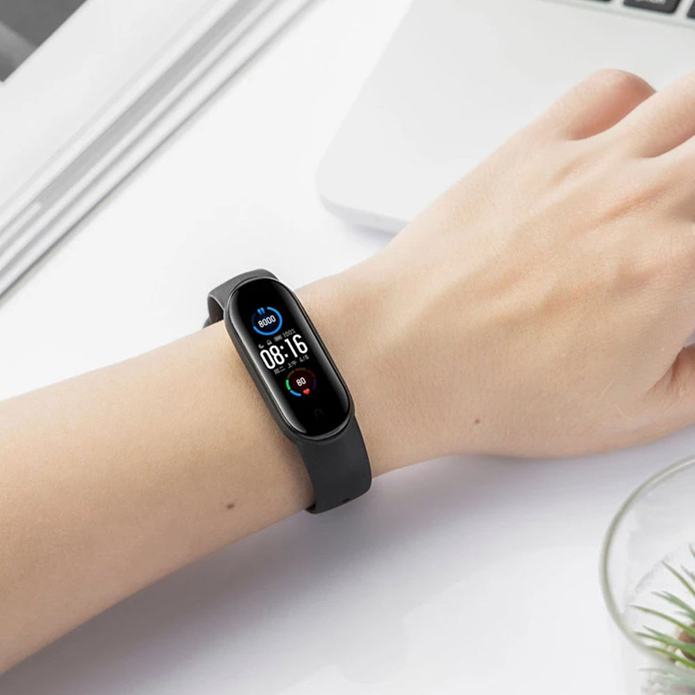 Techsuit W013 Armband für Xiaomi Band / Amazfit Band Series, Dunkelblau