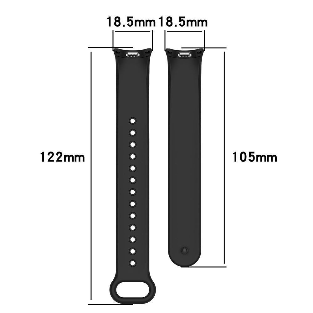 Techsuit Armband W014 für Xiaomi Smart Band 10 / 9 / 8, Grau